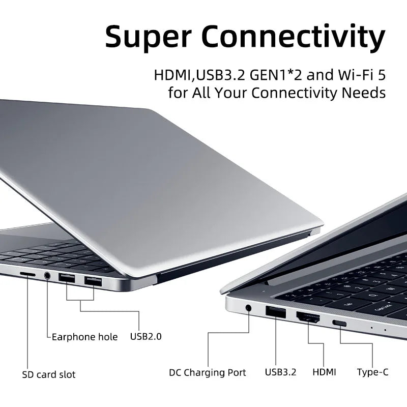 Markut Laptop 15.6 Inch Portable Notebook With Intel CPU I7-1165G7 No RAM No SSD 1920*1080 FHD Display Laptop - German Keyboard