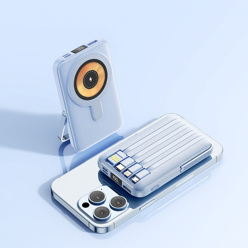 Magnetic Self-contained Bracket Power Bank Large Capacity