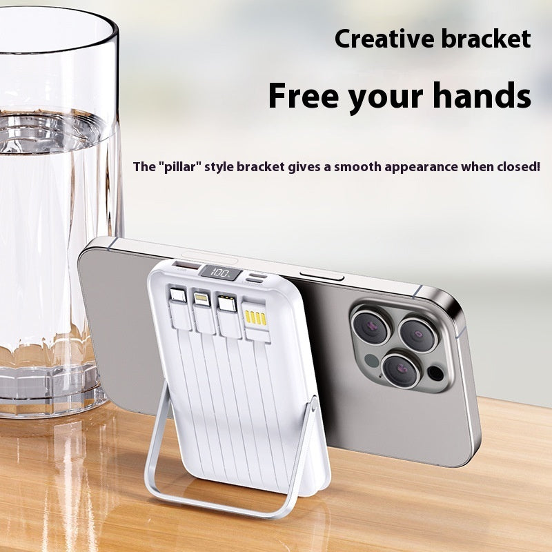 Magnetic Self-contained Bracket Power Bank Large Capacity