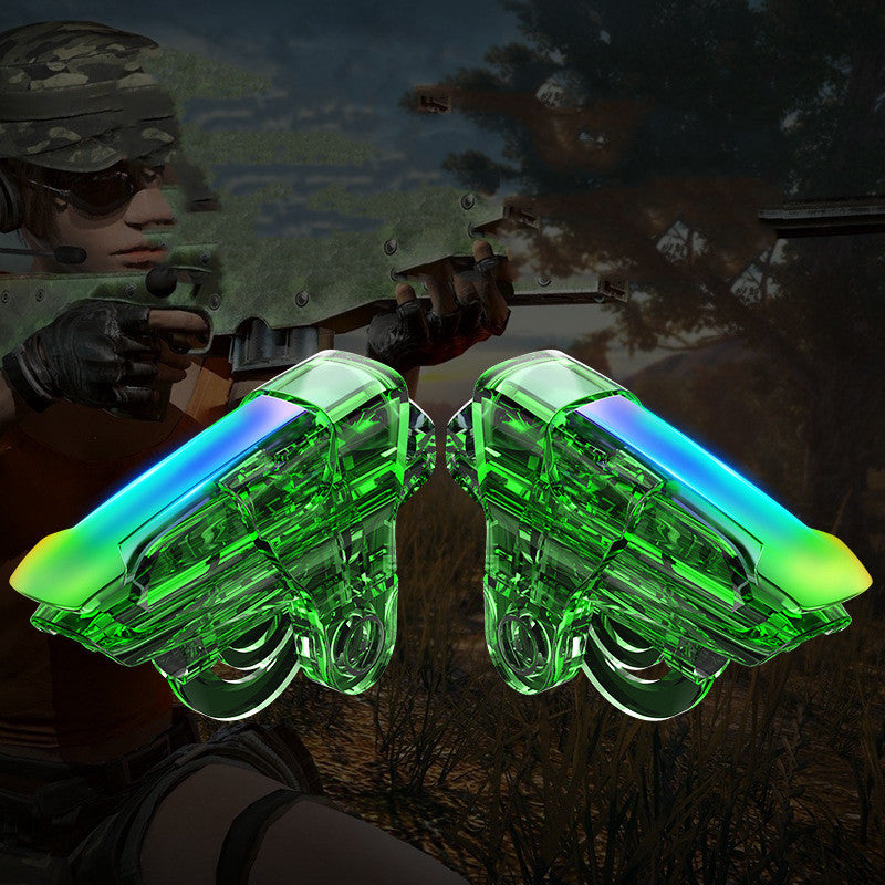 Yoteen Metal Trigger For Shooting Game L1 R1 Aim Fire Button Mobile Phone Joystick Controller
