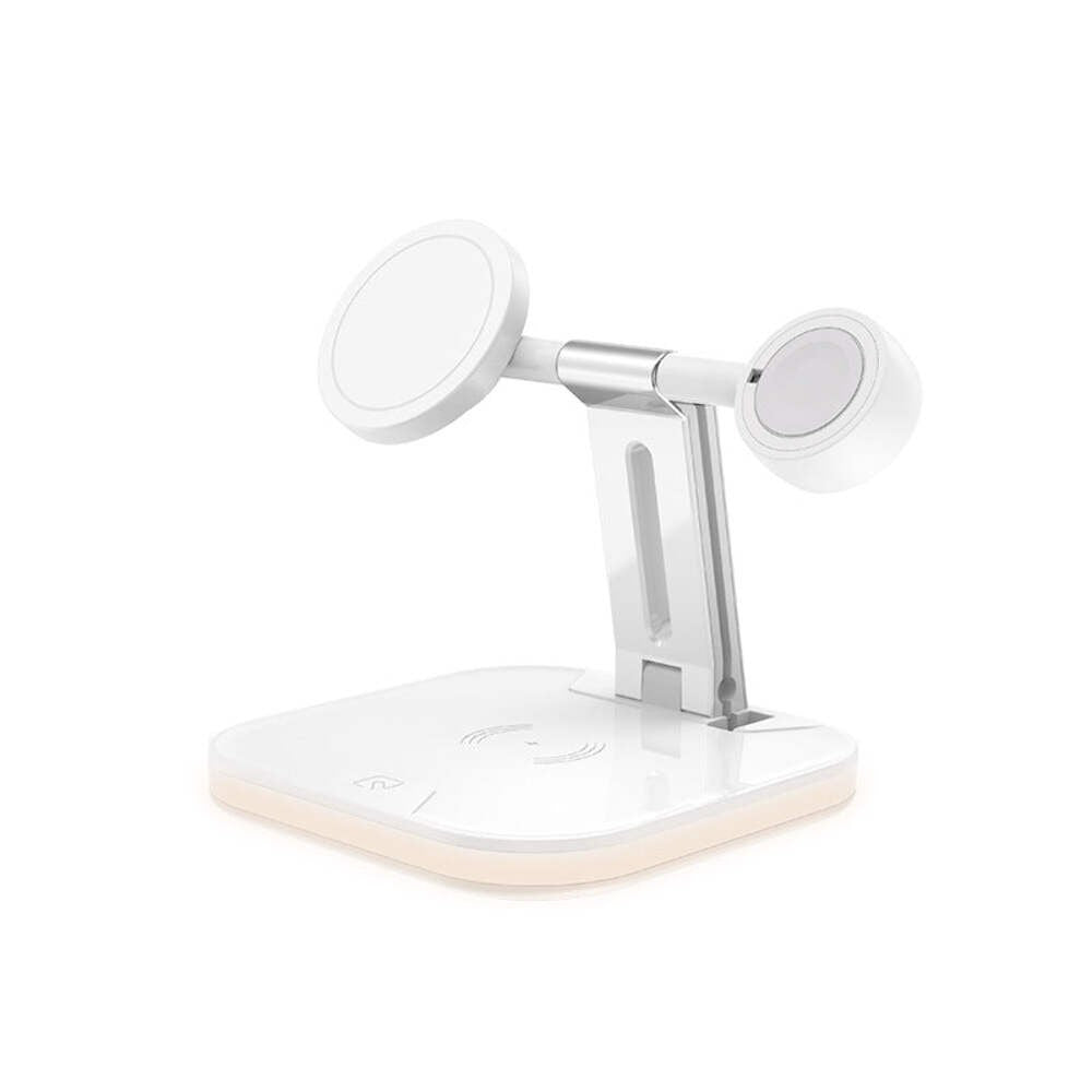 Compatible with Apple, 3 In 1 Magnetic Wireless Charger 15W Fast Charging Statio