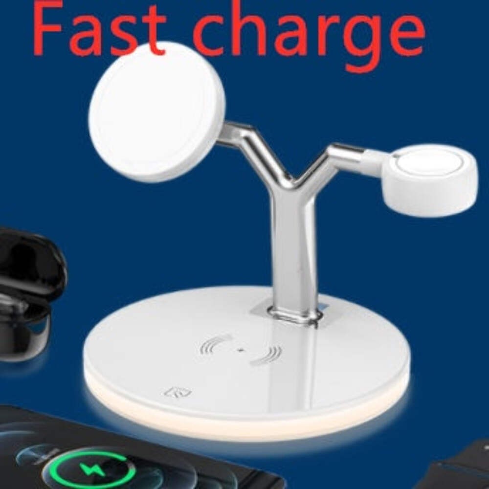 Compatible with Apple, 3 In 1 Magnetic Wireless Charger 15W Fast Charging Statio