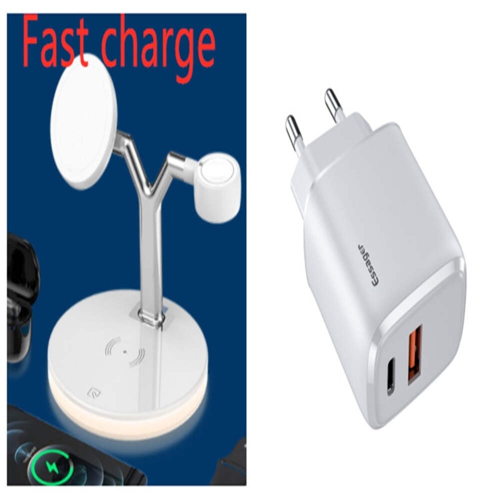 Compatible with Apple, 3 In 1 Magnetic Wireless Charger 15W Fast Charging Statio