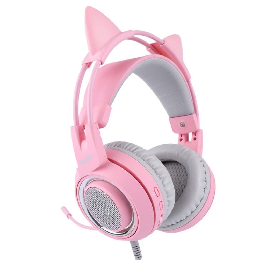 G951 Gaming Headset USB 7.1 Virtual Surround Sound Headsets LED Cat Ear Headphon