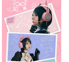 G951 Gaming Headset USB 7.1 Virtual Surround Sound Headsets LED Cat Ear Headphon