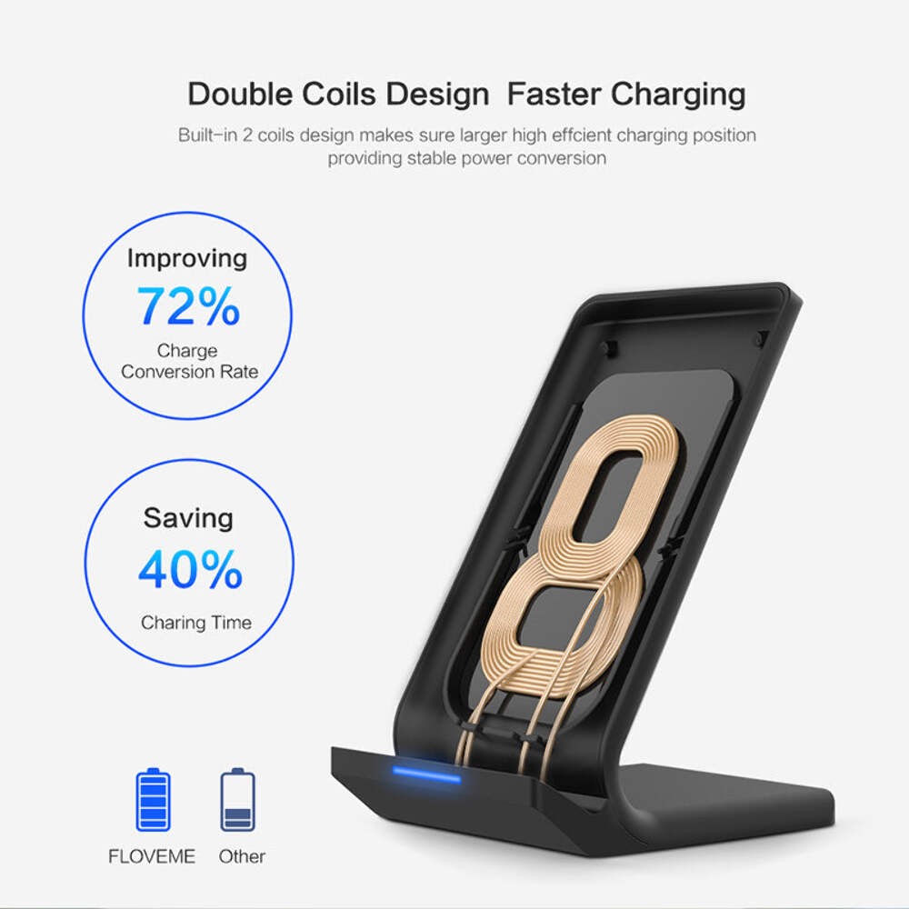 Compatible with Apple , Universal Qi Fast Wireless Charger Charging Board Mobile