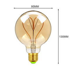 Led Bulbs Vintage Light Bulb G125 Stone Big Globe Bulb 4W Dimmable 220V 110V Led