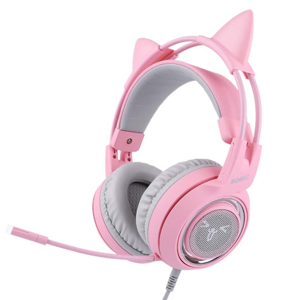 G951 Gaming Headset USB 7.1 Virtual Surround Sound Headsets LED Cat Ear Headphon