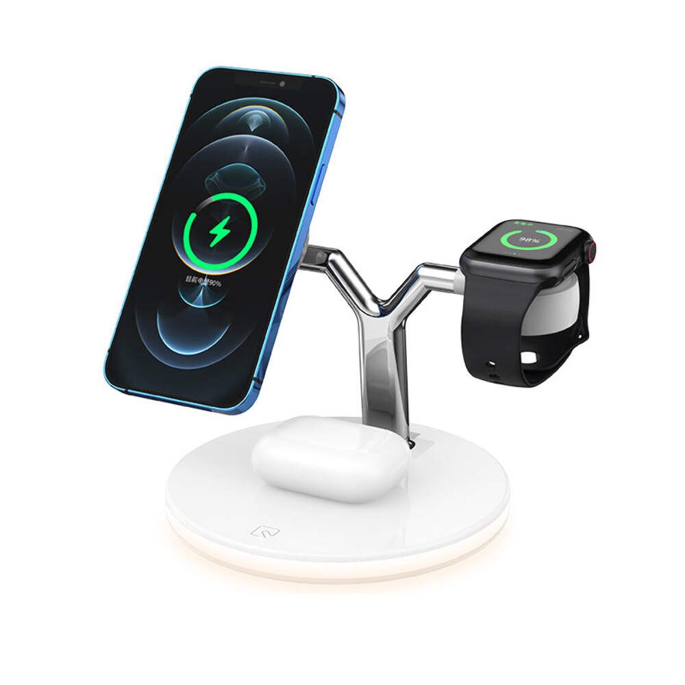 Compatible with Apple, 3 In 1 Magnetic Wireless Charger 15W Fast Charging Statio