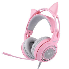 G951 Gaming Headset USB 7.1 Virtual Surround Sound Headsets LED Cat Ear Headphon