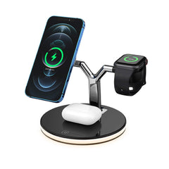 Compatible with Apple, 3 In 1 Magnetic Wireless Charger 15W Fast Charging Statio