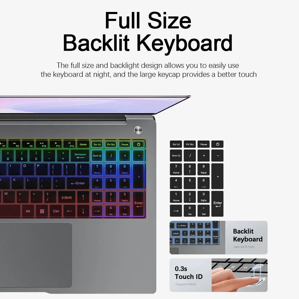 CRELANDER i7 Gaming Laptop 15.6 Inch IPS Screen Intel 11th Gen i7-1135U Nvidia Geforce MX450 GPU Gamer Notebook Computer
