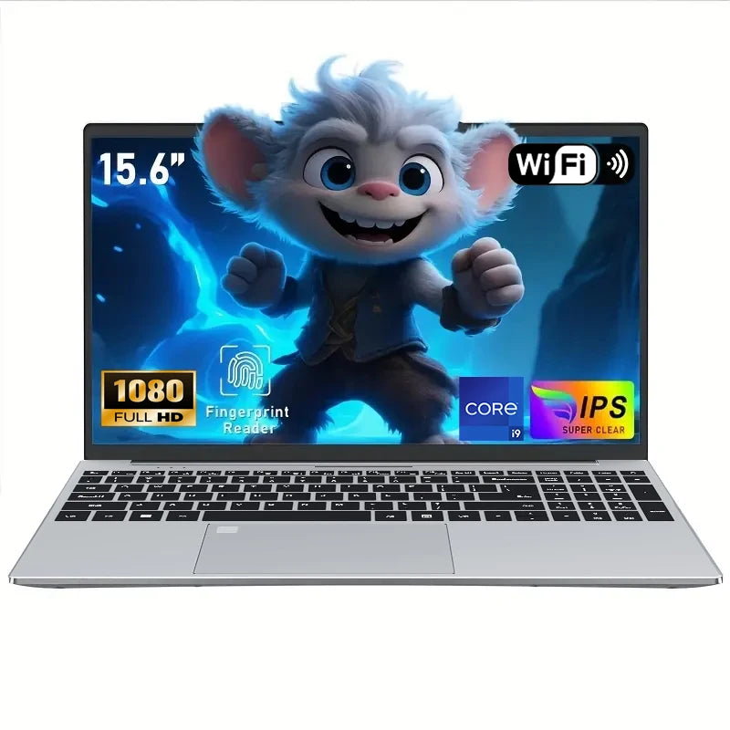 15.6 inch laptop Core i9 9900 Windows 11 Pro 16GB DDR4 1TB 2TB SSD Office Study Business Notebook Computer Gaming Pc Gamer