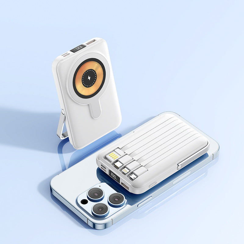 Magnetic Self-contained Bracket Power Bank Large Capacity